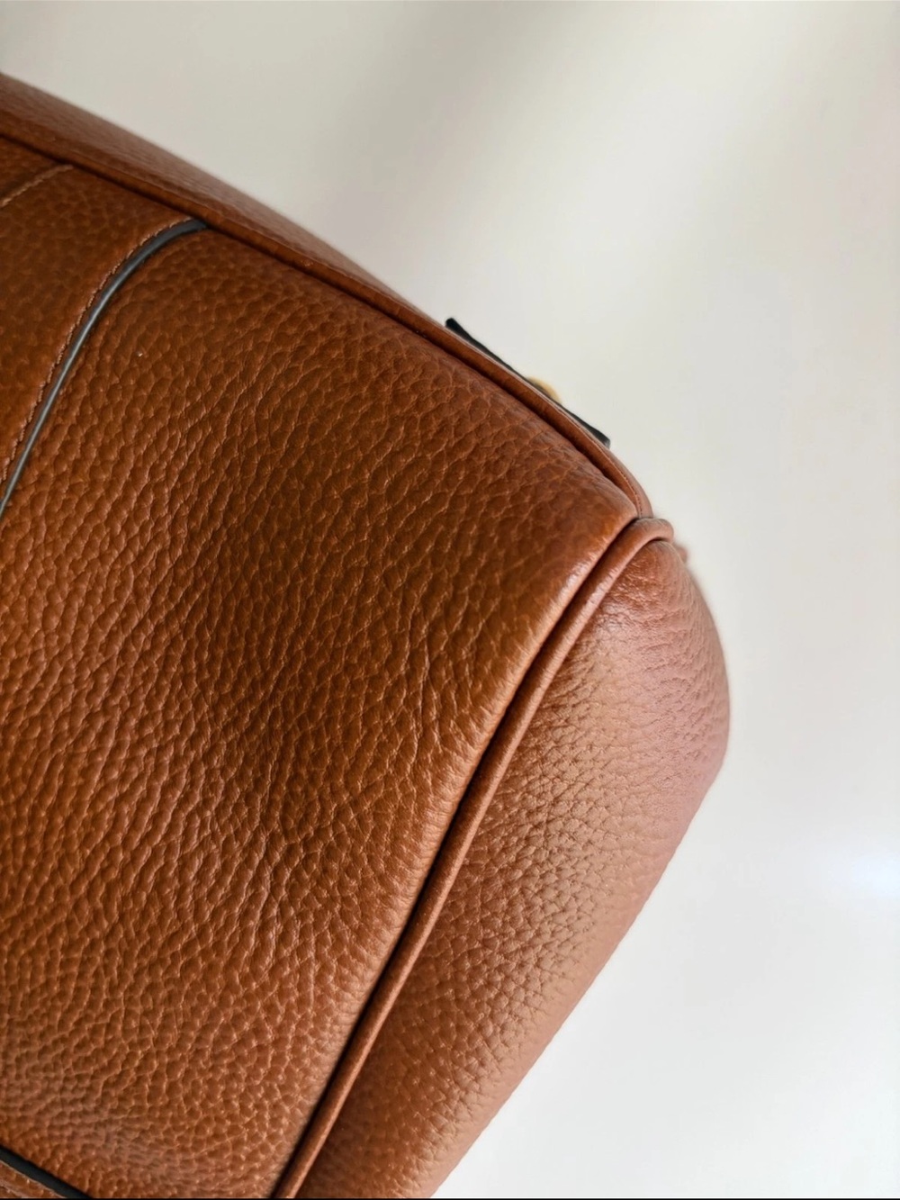 Mulberry Tan Leather Bayswater Satchel with Gold Hardware - Picture 6 of 16